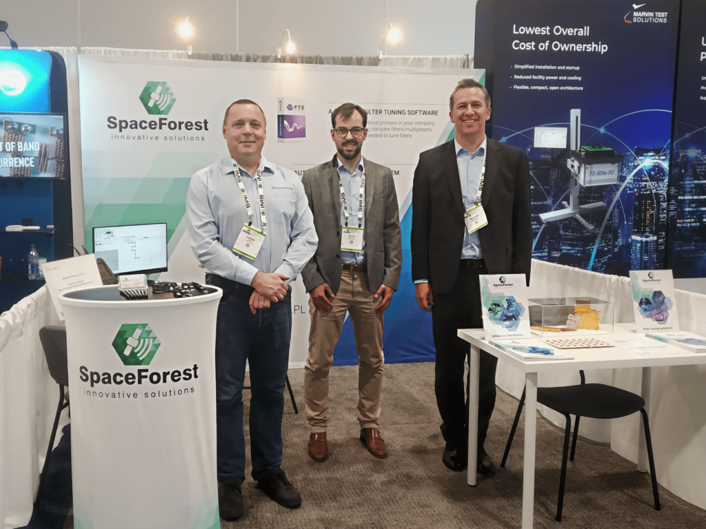 SpaceForest representatives at International Microwave Symposium in Denver.