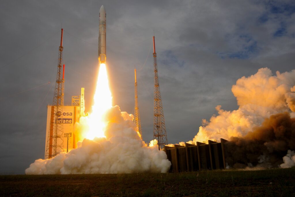 Ariane 5 rocket with JUICE mission launch.