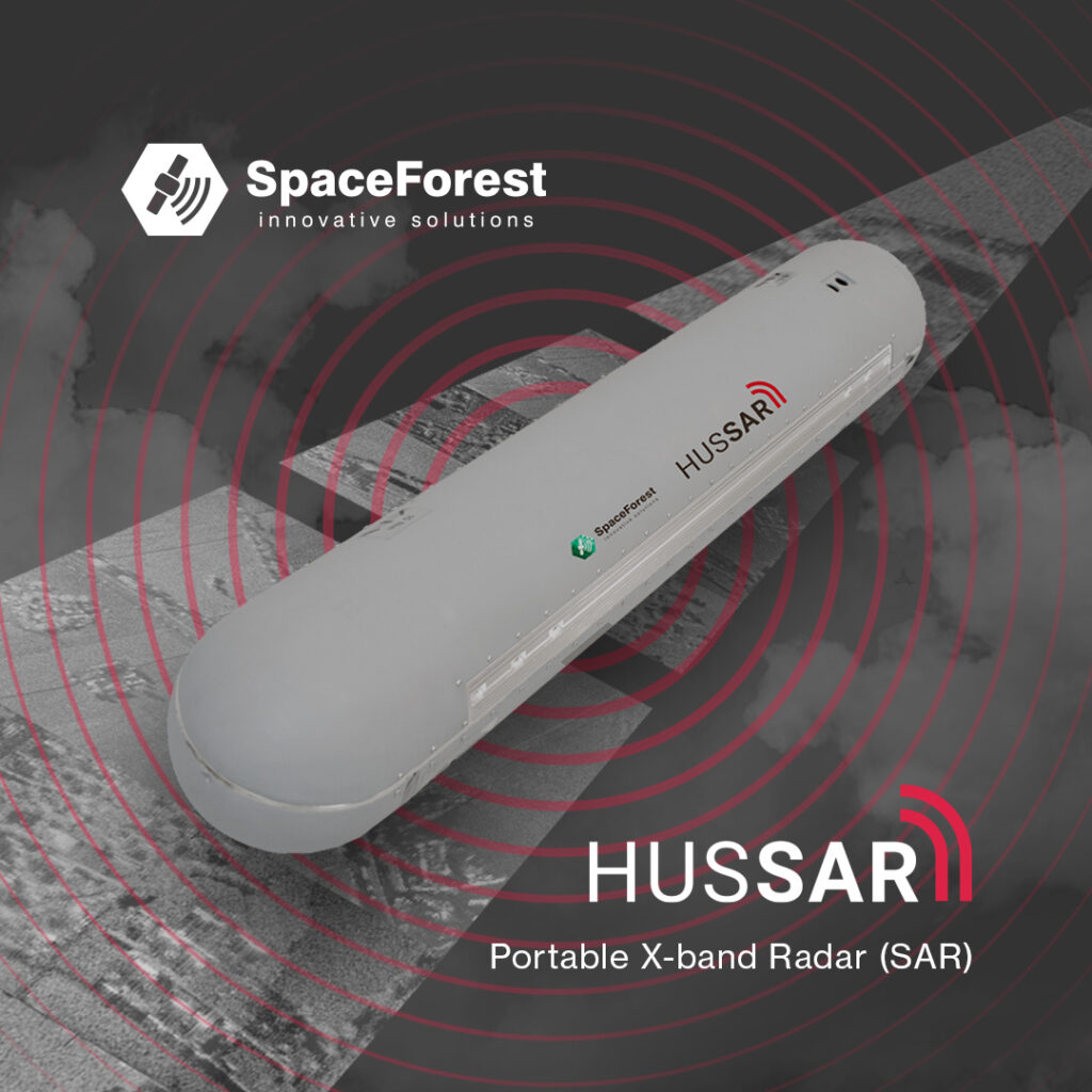 Photo of the HUSSAR by SpaceForest radar, made using SAR technology