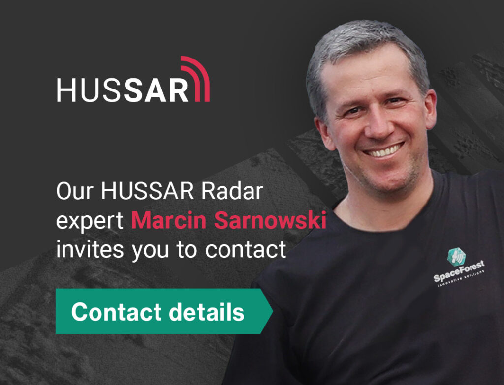 Contact banner – HUSSAR radar expert Marcin Sarnowski available on-site throughout GRANICE 2025